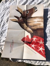 RARE 1956 Douglas Fir Plywood Vintage Large Christmas Cut Out Patterns NOS picture