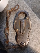 ANTIQUE/VINTAGE yale banjo Lock No Key picture