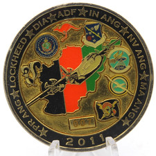 Shadow Harvest ADF Afghanistan 2011 Prang Lockheed DIA Challenge Coin 1.75
