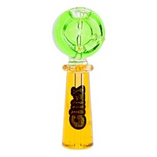 4.5 INCH GLIIZY TULU GLYCERIN GLASS HAND PIPE *USA* picture