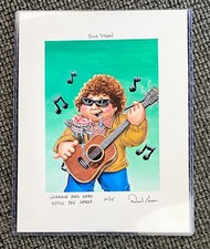 🔥 AUCTION Rare 1/1 GPK BOB DYLAN FINAL Card Art Painting 2015 Garbage Pail Kids picture