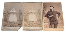 Vintage Cabinet Cards / Photos—Lot Of 3 Photos—1800’s By Robinson-Baltimore, MD. picture