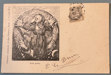 Anti-Semitic Satirical CPA Postcard Bookshop Paris Series No. 2 Leur Patrie picture