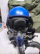 Vintage Flight Helmet Stars F/A -18 MBU-12/P Oxygen Mask USAF Aviation bag XL picture
