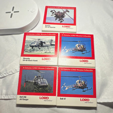 Vintage LORD Corporation Helicopter Coasters Lot of 5 Promotional Aviation picture
