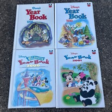Disney's Year Book Collection 1998 1999 2000 2001 Hardcover Book Lot of 4 picture