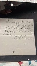 Antique Handwritten Receipt from Savage Work, 1887 picture
