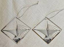 Pair Vintage Milwaukee Art Museum Ornament Santiago Calatrava Burke Brise Soleil picture