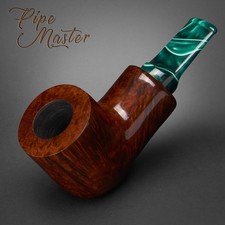 Mr. Brog SMALL HAND MADE WOODEN TOBACCO SMOKING PIPE 175 Fuco Reverse Calabasch picture