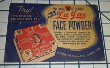 1950s LA JAC Face Powder Free Sample Package High Brown Harlem Tan Black Amer picture