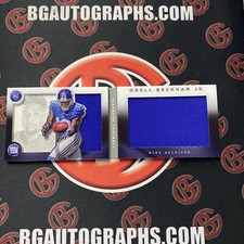 ODELL BECKHAM JR 2014 PANINI PLAYBOOK ROOKIE RC JERSEY PATCH RELIC BOOKLET /199 picture