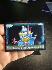 2025 Topps Chrome SpongeBob SquarePants Sapphire Goofy Goober Party Boat /10 picture