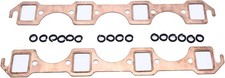 2 Pcs Copper Header Exhaust Gaskets Rectangle Port Fits for Ford Small Block SBF picture