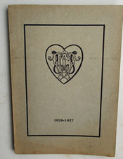 1926 - 1927 Worcester MA Woman's Club Yearbook / Illustrated / Member List picture
