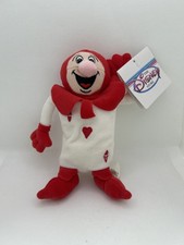 Disney Store Red Card Bean Bag Plush Alice in Wonderland Card Soldier Hearts NWT picture