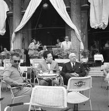 Painter Giorgio De Chirico Having A Drink In S Mark Square W - 1972 Venice photo picture