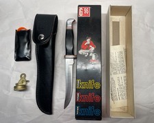 Vtg G96 Titan knife model 920 in Original Box with Leather Sheath & Paper Japan picture