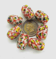 10  Rare Pink Pineapple Fancy Lamp African Trade Beads     Lamp   READ  T256 picture
