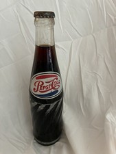 RARE  1968 Mexican Swirl Glass Bottle ERROR Mismatched Dual Logos Full Bottle picture
