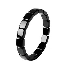 TACBSP Hematite Bracelet for Men Natural Stone Hematite Bracelet Black Stretc... picture