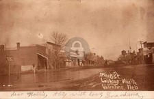 Valentine NE Nebraska Main Street Looking North c1905 RPPC Photo Postcard COPY picture