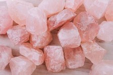 Rough Rose Quartz Crystals Bulk, Heart Chakra Raw Stones for Tumbling & Healing picture