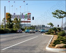 1962 Disneyland Entrance Photo 8X10 - Sign #2 COLORIZED  picture