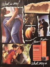 1988 Jovan Musk PRINT AD Beach Kiss / Dance / Peach Cream VTG 80s What Is Sexy? picture