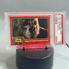 Vintage 1976 Topps King Kong Rampages #38 PSA 7 Through City Monster RARE sp picture