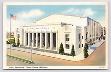 c1920s Civic Auditorium Grand Rapids Kent County Michigan MI Postcard picture