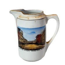 Gardiner  , MAINE ME Antique WATER STREET Souvenir Germany China Creamer picture