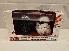 zak Star Wars Darth Vader & Stormtrooper Ceramic Salt & Pepper Shaker Set picture