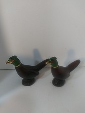 Avon Leather Pheasant Bottle Empty  8x7x2.5 Inches Aftershave Decanter 2x picture