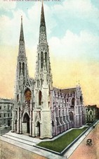 St. Patrick's Cathedral Parish Church New York Success Postal Vintage Postcard picture