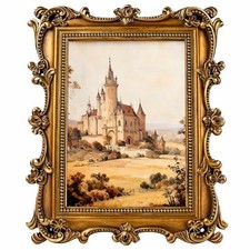 Vintage Antique Gold 5x7 Picture Frame, Ornate Baroque Style 5X7 Bronze picture