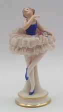 Antique Dresden Germany Porcelain Lace Ballerina Figure 4