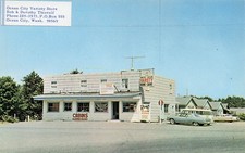 Ocean City Washington Variety Store Souvenir Tourists Vtg Postcard 4A picture