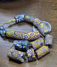 Collector Quality Lot Of Millefiori Venetian Glass African Trade Beads  picture