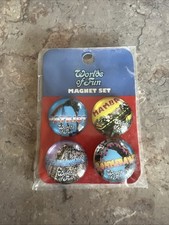 Vintage World’s Of Fun Magnets Set Of 4 picture