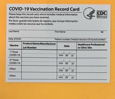 CDC COVID-19 Vaccination Blank Card Collector Use Only  W/ TRACKING picture