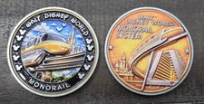 Disney World Yellow Monorail Collectible Challenge Coin Token picture