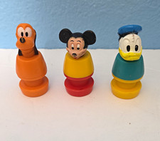 Disney Mickey Mouse, Donald Duck & Pluto Plastic Toy Figure Set of 3 picture
