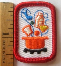 Girl Scout 1980-96 Senior CREATIVE COOKING BADGE Interest Project IP Chef Patch picture