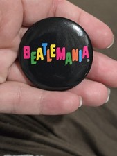 Vintage 1960s-70s Beatlemania Beatles Rock Pinback Pin  picture