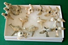16 VINTAGE SILVERPLATE ANIMAL BIRTHDAY CANDLE HOLDERS picture
