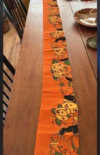 Vintage Antique 1920s Halloween Crepe Paper Streamer Pumpkin Jack O Lantern Cat picture