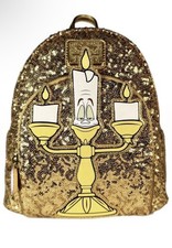 SOLD OUT World 1-1 Games Exclusive Loungefly Beauty & the Beast Lumière Sequin  picture