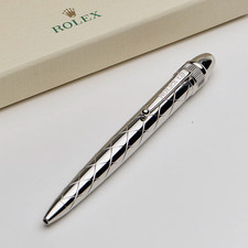 ROLEX VIP Silver Ballpoint Pen w/ Box Rare Executive Collectible Luxury picture
