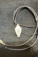 ANTIQUE Sigma Alpha Epsilon fraternity crest locket necklace / tie, sterling SAE picture