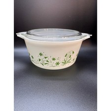 Vintage 1961 PYREX promotional Bride's casserole dish 1.5 qt w/lid RARE picture